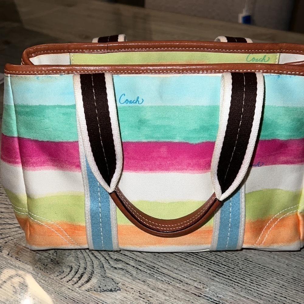 Coach Hamptons Water Color Small Handbag - Picture 8 of 12
